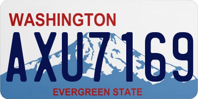 WA license plate AXU7169