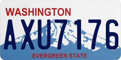 WA license plate AXU7176