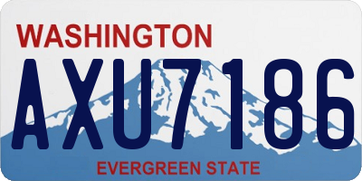 WA license plate AXU7186