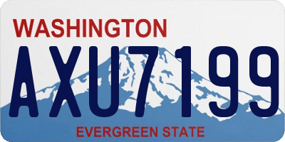 WA license plate AXU7199