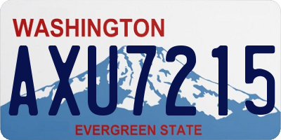 WA license plate AXU7215