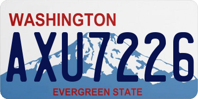 WA license plate AXU7226