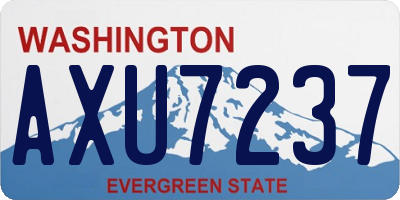 WA license plate AXU7237