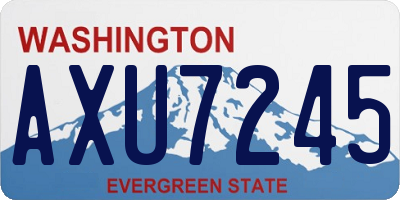WA license plate AXU7245