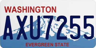 WA license plate AXU7255