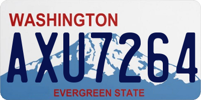 WA license plate AXU7264