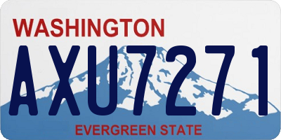 WA license plate AXU7271