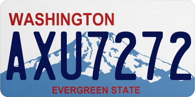 WA license plate AXU7272