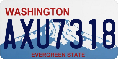 WA license plate AXU7318