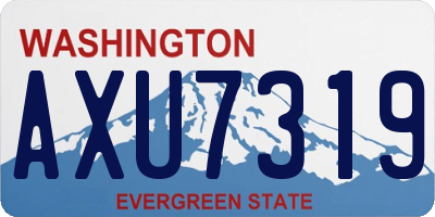 WA license plate AXU7319