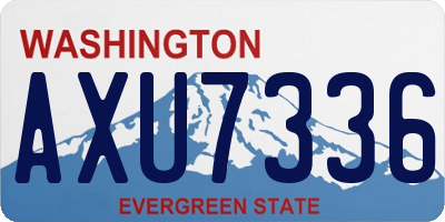 WA license plate AXU7336