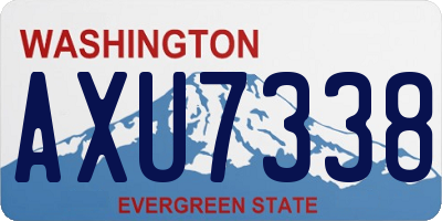 WA license plate AXU7338