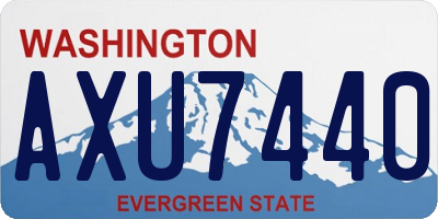 WA license plate AXU7440