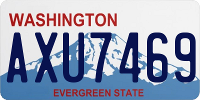 WA license plate AXU7469