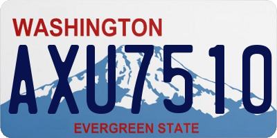 WA license plate AXU7510