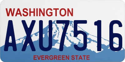 WA license plate AXU7516