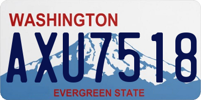 WA license plate AXU7518