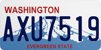 WA license plate AXU7519