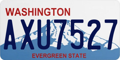 WA license plate AXU7527