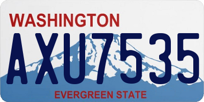 WA license plate AXU7535