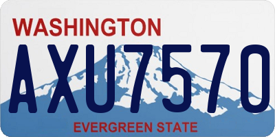 WA license plate AXU7570
