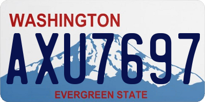 WA license plate AXU7697