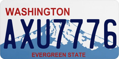 WA license plate AXU7776