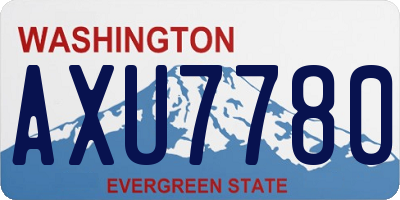 WA license plate AXU7780