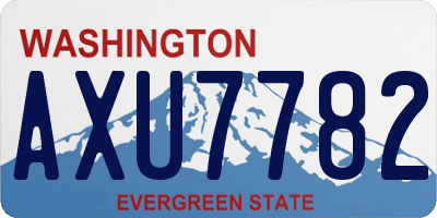 WA license plate AXU7782