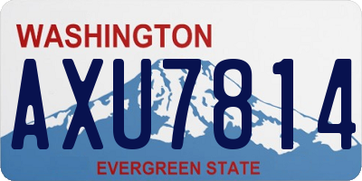 WA license plate AXU7814