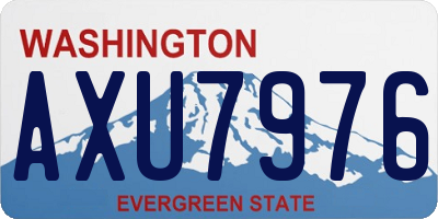 WA license plate AXU7976