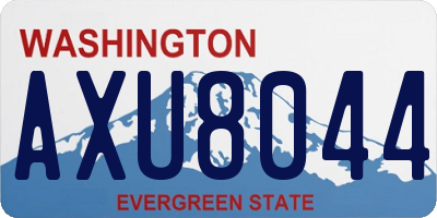 WA license plate AXU8044