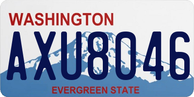 WA license plate AXU8046