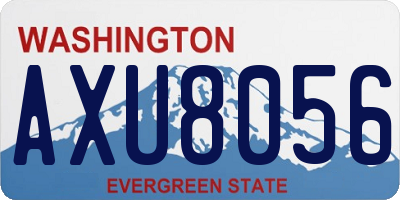WA license plate AXU8056