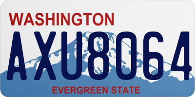 WA license plate AXU8064