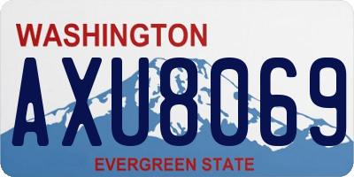 WA license plate AXU8069