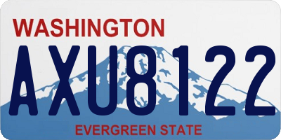 WA license plate AXU8122