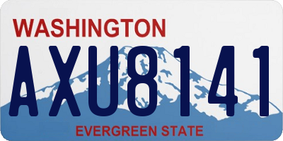 WA license plate AXU8141