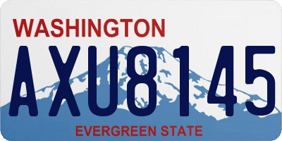 WA license plate AXU8145