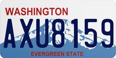 WA license plate AXU8159