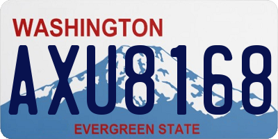 WA license plate AXU8168