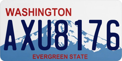 WA license plate AXU8176