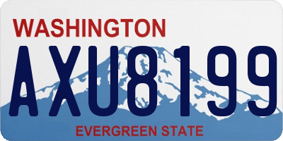 WA license plate AXU8199