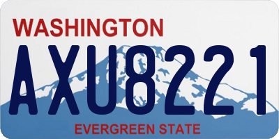 WA license plate AXU8221