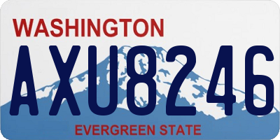 WA license plate AXU8246