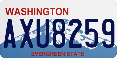 WA license plate AXU8259
