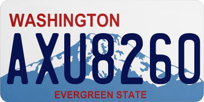 WA license plate AXU8260