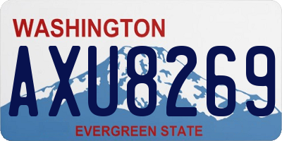 WA license plate AXU8269