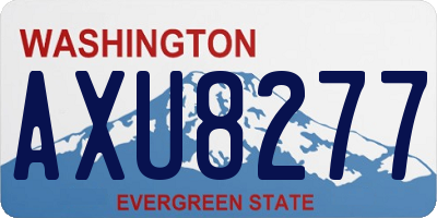 WA license plate AXU8277