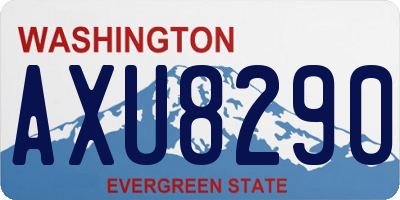 WA license plate AXU8290